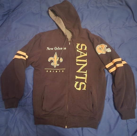 NFL New Orleans Saints Reversible Jacket Men's Size Small - Picture 9 of 16